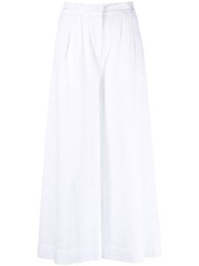 Karl Lagerfeld pantalon ample en broderie anglaise - Blanc