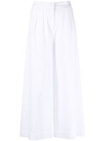 Karl Lagerfeld pantalon ample en broderie anglaise - Blanc - thumbnail