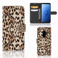 Samsung Galaxy S9 Plus | Telefoonhoesje | Met pasjeshouder | Leopard