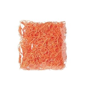 2x zakjes decoratie paasgras houtsnippers oranje 45 gram