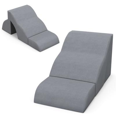 Oprijplaten van Schuimrubber met 3 Niveaus Extra Brede 2-In-1 Opstapjes voor Huisdieren met Antislipbodem voor Verhoogde Bedden en Banken