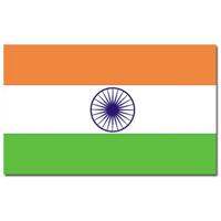 Vlag van India - 90 x 150 cm - India landen thema supporter/fan versiering