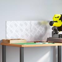 VidaXL Trap tread rechthoekig 2 pcs zilver 40 x 30 cm aluminium