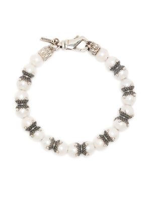 Emanuele Bicocchi bracelet à perles - Blanc