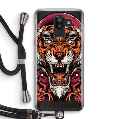 Tiger and Rattlesnakes: Samsung Galaxy J8 (2018) Transparant Hoesje met koord