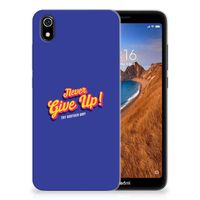 Xiaomi Redmi 7A Siliconen hoesje met naam Never Give Up - thumbnail