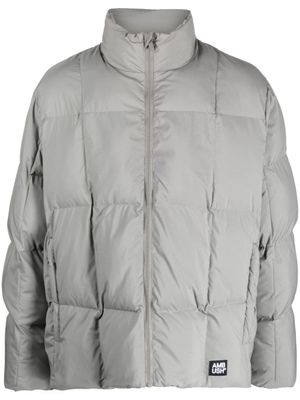 AMBUSH veste matelassée à patch logo - Gris