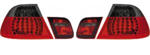 Set LED Achterlichten passend voor BMW 3-Serie E46 Sedan 1998-2001 - Rood/Smoke DLBMR26S