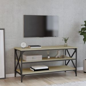 Tv-meubel 100x40x50 cm bewerkt hout sonoma eikenkleurig