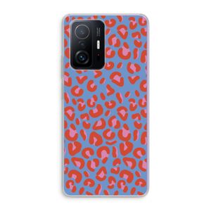 Leopard blue: Xiaomi 11T Transparant Hoesje