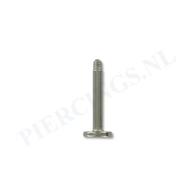 Staafje labret 1.6 mm 10 mm
