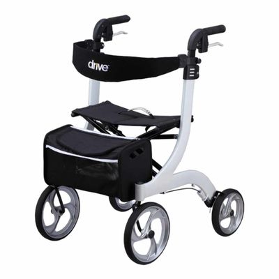 Lichtgewicht Rollator Nitro Wit (7 kg) | Lengte persoon : Large 180 - 190 cm | Drive