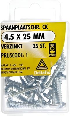 Sp.pl.schr. ck 4,5x25mm 25st - Deltafix