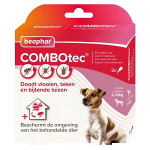 Beaphar Combotec antivlomiddel hond 2 x 2 pipetten 2-10 kg