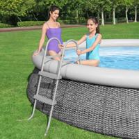 Bestway zwembadladder flowclear 2 treden 84 cm Bestway zwembadladder flowclear 2 treden 84 cm