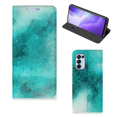 Bookcase OPPO Find X3 Lite Painting Blue Bookcase OPPO Find X3 Lite Painting Blue