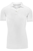OLYMP Modern Fit Dames Poloshirt wit, Effen