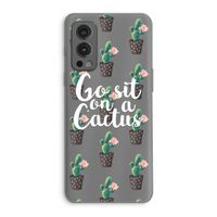 Cactus quote: OnePlus Nord 2 5G Transparant Hoesje