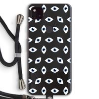 Eyes pattern: Pixel 4a 5G Transparant Hoesje met koord