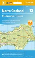 Topografische kaart - Wandelkaart 13 Sverigeserien Norra Gotland | Norstedts