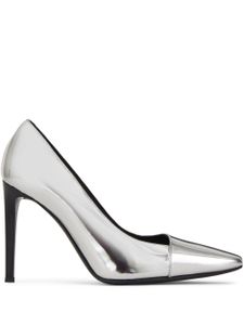 Giuseppe Zanotti escarpins Kurtney 105 mm à fini métallisé - Argent