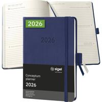 Sigel C2663 Weekkalender Conceptum 2026 Hardcover DIN A6 Donkerblauw 1 stuk(s) Aantal paginas: 176