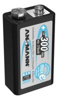 Ansmann nimh accu 9 volt e blok typ 300 maxe 1er blister