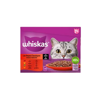 Classic Selectie in saus maaltijdzakjes multipack 12x85g dierensnack - Whiskas