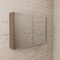 Spiegelkast BWS Riga 100 cm, 2 Deuren Latte
