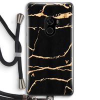 Gouden marmer: Xiaomi Mi Mix 2 Transparant Hoesje met koord