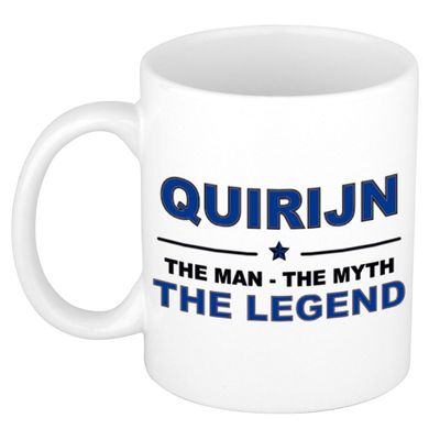 Quirijn The man, The myth the legend cadeau koffie mok / thee beker 300 ml