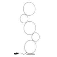 Trio Design vloerlamp Rondo 5-rings wit 422610531