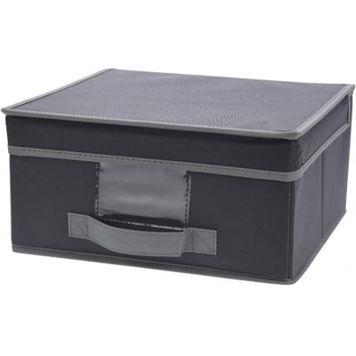 Opbergdoos - grijs - 44 x 33 x 22 cm - 31L - Opbergmanden voor kledingkast