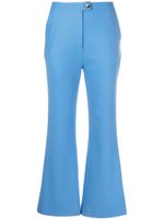 Nanushka pantalon court à coupe évasée - Bleu - thumbnail