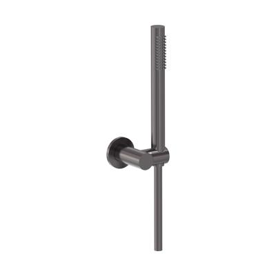 Handdoucheset MAY Staaf Handdouche, Verstelbare Wandsteun en Smooth Doucheslang 125 cm Geborsteld Carbon Black PVD