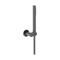 Handdoucheset MAY Staaf Handdouche, Verstelbare Wandsteun en Smooth Doucheslang 125 cm Geborsteld Carbon Black PVD