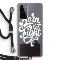 Born to Fight: OnePlus 9 Pro Transparant Hoesje met koord