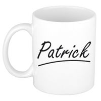 Patrick voornaam kado beker / mok sierlijke letters - gepersonaliseerde mok met naam   - - thumbnail