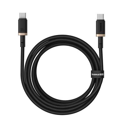 Baseus Dura Type C naar Type C 100 W snellaadkabel 2 m Zwart, Goud