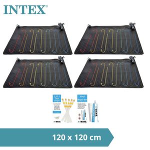 Intex - Zwembad verwarming - 4x Solarmat & WAYS Reparatieset en Teststrips