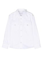 Brunello Cucinelli Kids chemise en coton à manches longues - Blanc - thumbnail