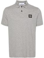 Stone Island polo à patch logo - Gris