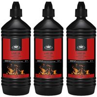 3x stuks heldere lampenolie/fakkelolie 1 liter