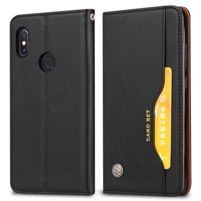 Knead huidtextuur horizontaal Flip lederen case voor Xiaomi mi 8SE met foto frame & houder & kaartsleuven & portemonnee (zwart)