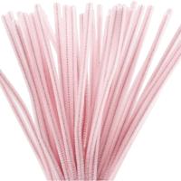 Creativ Company Chenille, l: 30 cm, dikte 6 mm, roze, 50 stuk/ 1 doos