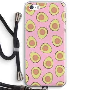 Dancing avocados: iPhone 5 / 5S / SE Transparant Hoesje met koord