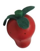 Mamamemo Aardbei hout 4,5 cm rood - thumbnail