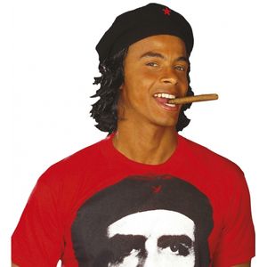 Carnaval/verkleed Muts met haar Che Guevara vrijheidsstrijder   -