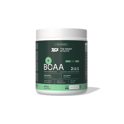 The Green Athlete Recovery Poeder BCAA 2:1:1 400gr The Green Athlete Recovery Poeder BCAA 2:1:1 400gr