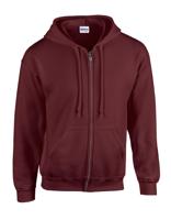 Gildan G18600 Heavy Blend™ Adult Full Zip Hooded Sweatshirt - Maroon - L - thumbnail